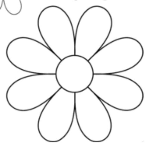 Printable Daisy Flower Template